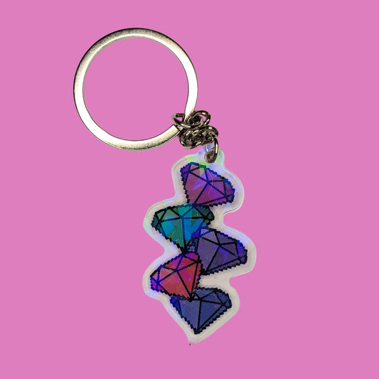 Spyro & Gems Keychain