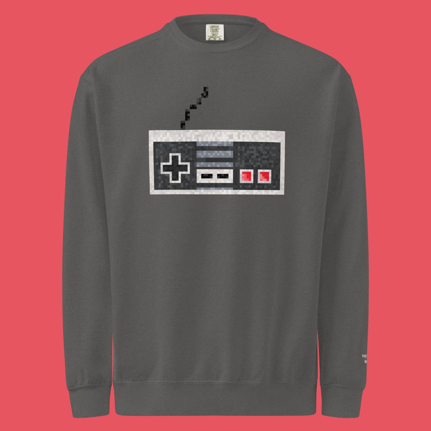 Pixel NES Controller Sweater | Classic Nintendo Fan Art Crewneck | Retro Gamer Gift for Him Her
