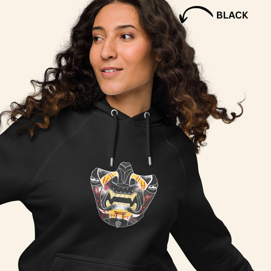 Ghost of Tsushima Hoodie | Samurai Mask Organic Pullover Sweater