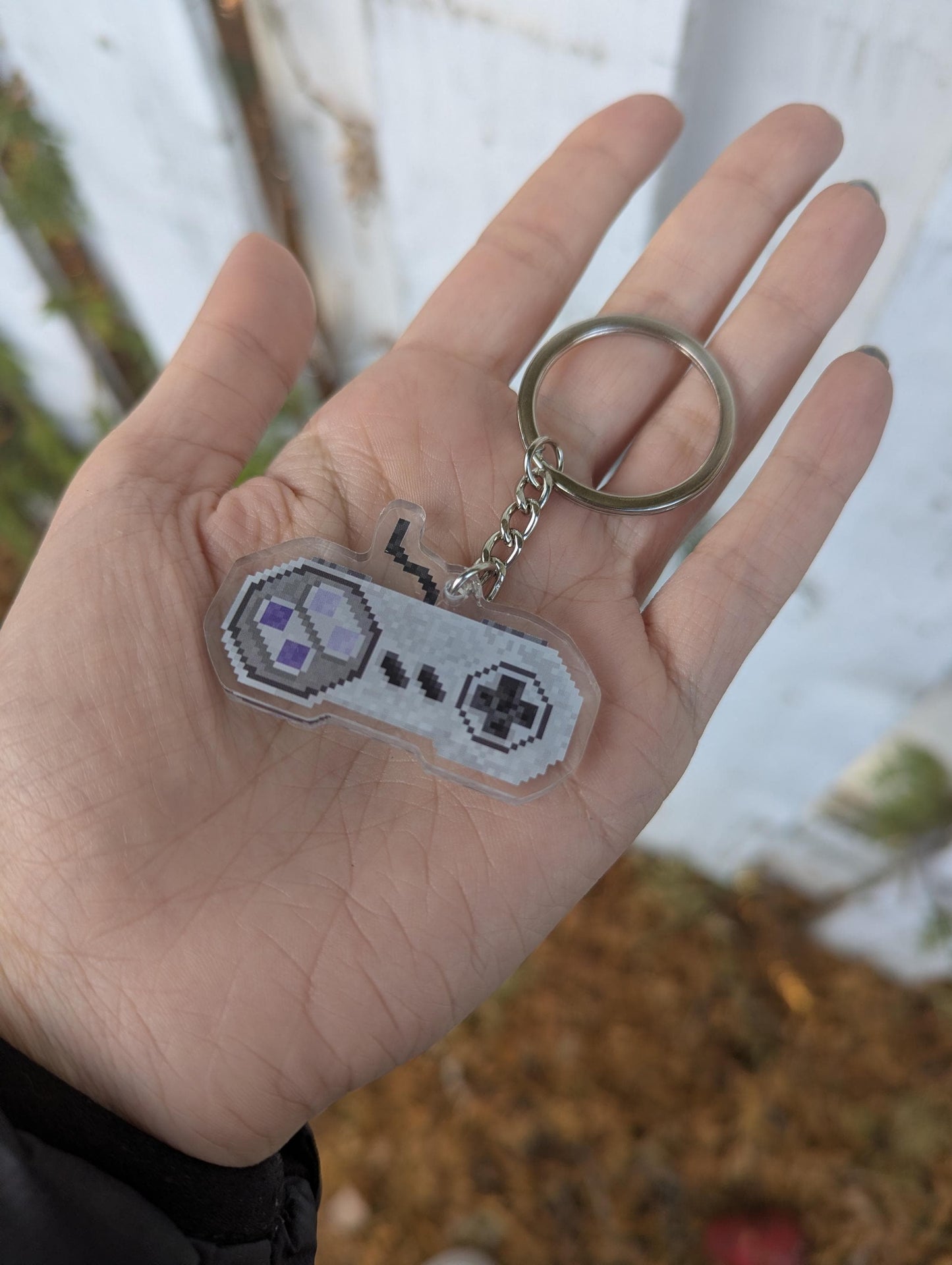 Retro Controller Keychain | Nintendo NES, SNES, N64 8-Bit 16-Bit Keyring