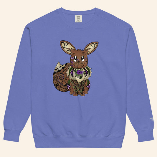 Floral Eevee Sweater | Poke Monster Crewneck OEKO-TEX Sweatshirt