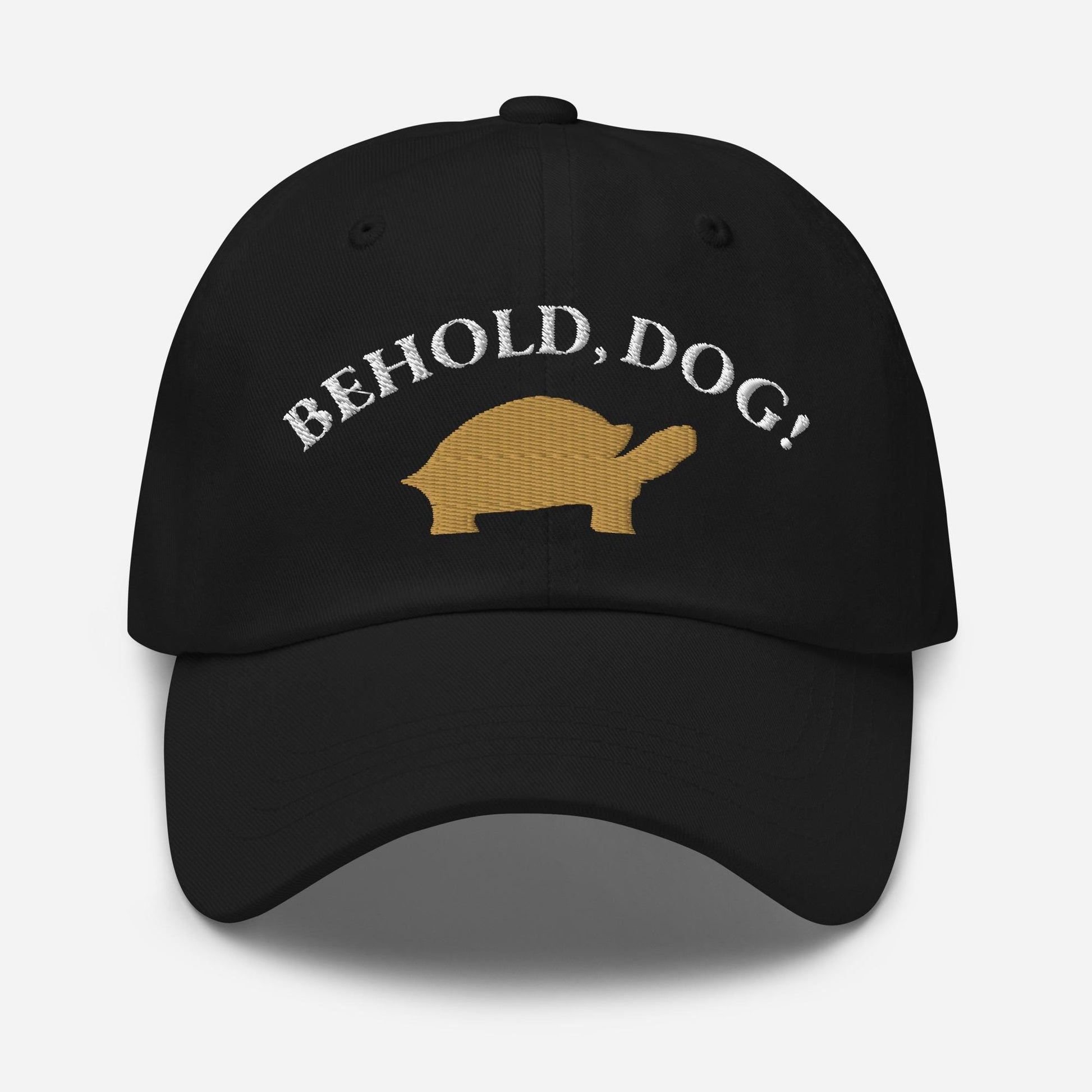 Behold Dog  Turtle Minimalist Dad Hat - Elden Ring Inspired Baseball Cap