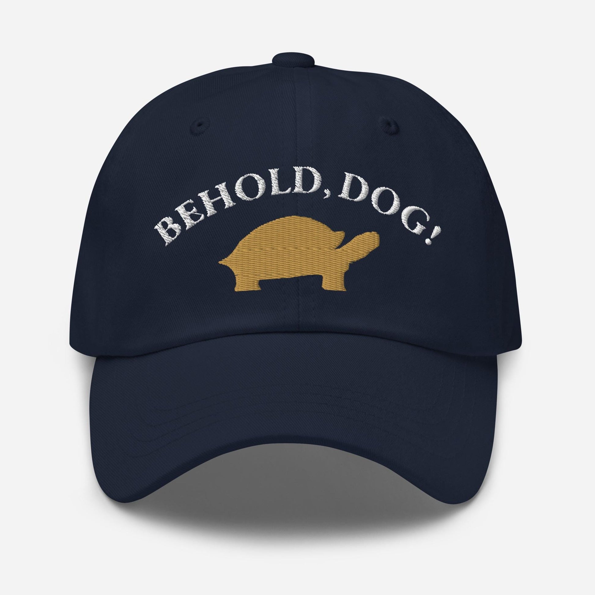Behold Dog  Turtle Minimalist Dad Hat - Elden Ring Inspired Baseball Cap