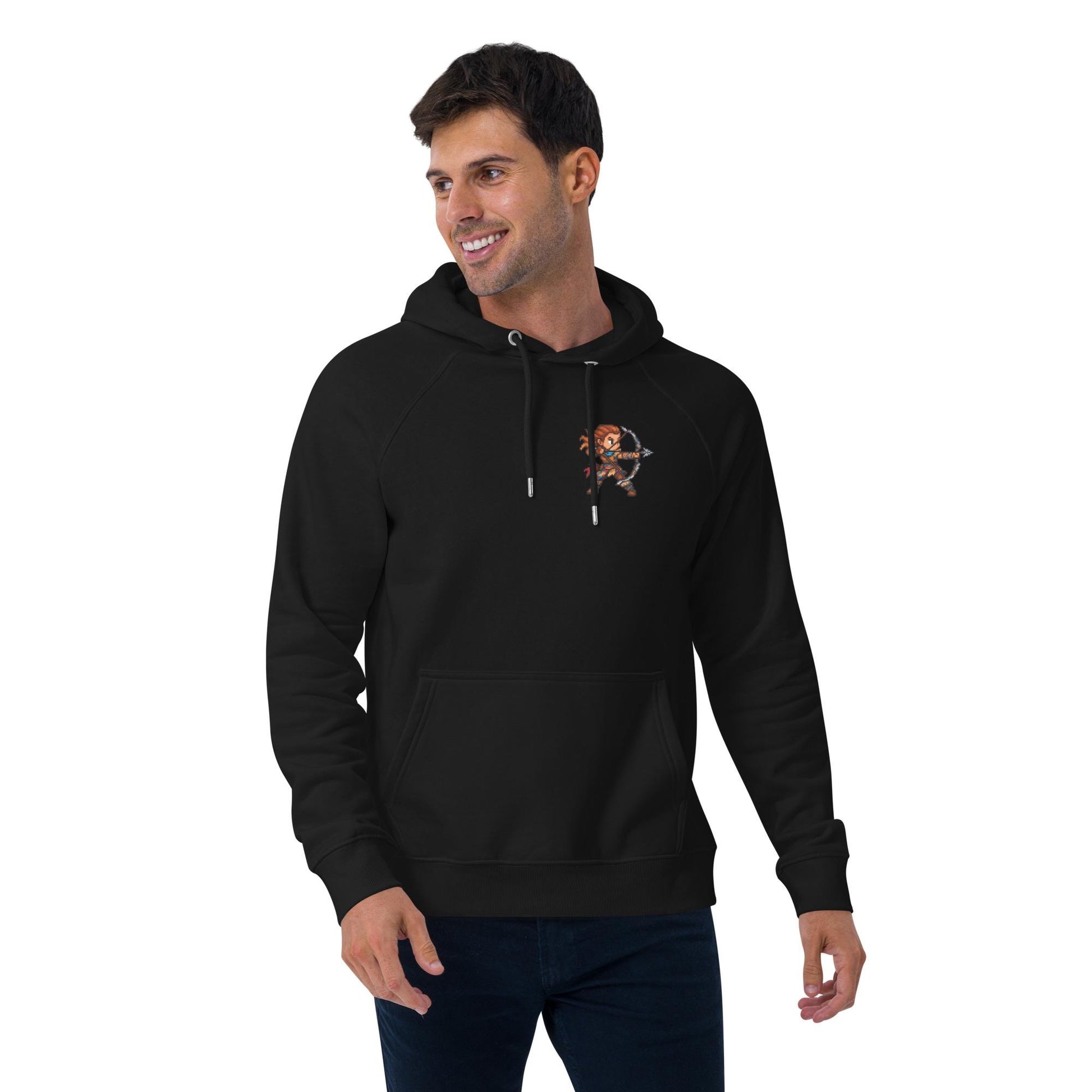Aloy Pixel Art Hoodie | Horizon Zero Dawn & Forbidden West Fan Art | Video Game Hoodie