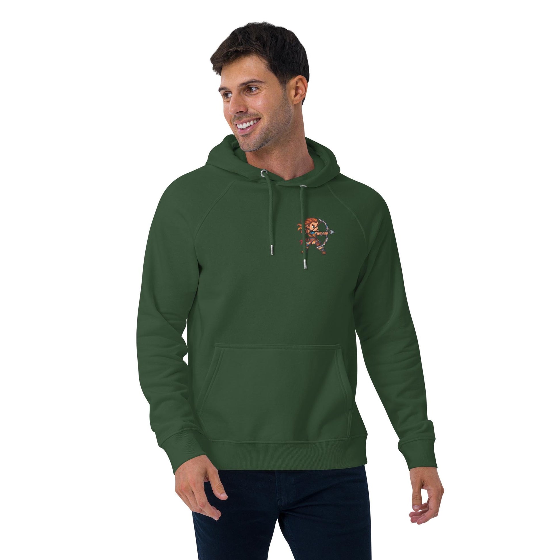 Aloy Pixel Art Hoodie | Horizon Zero Dawn & Forbidden West Fan Art | Video Game Hoodie