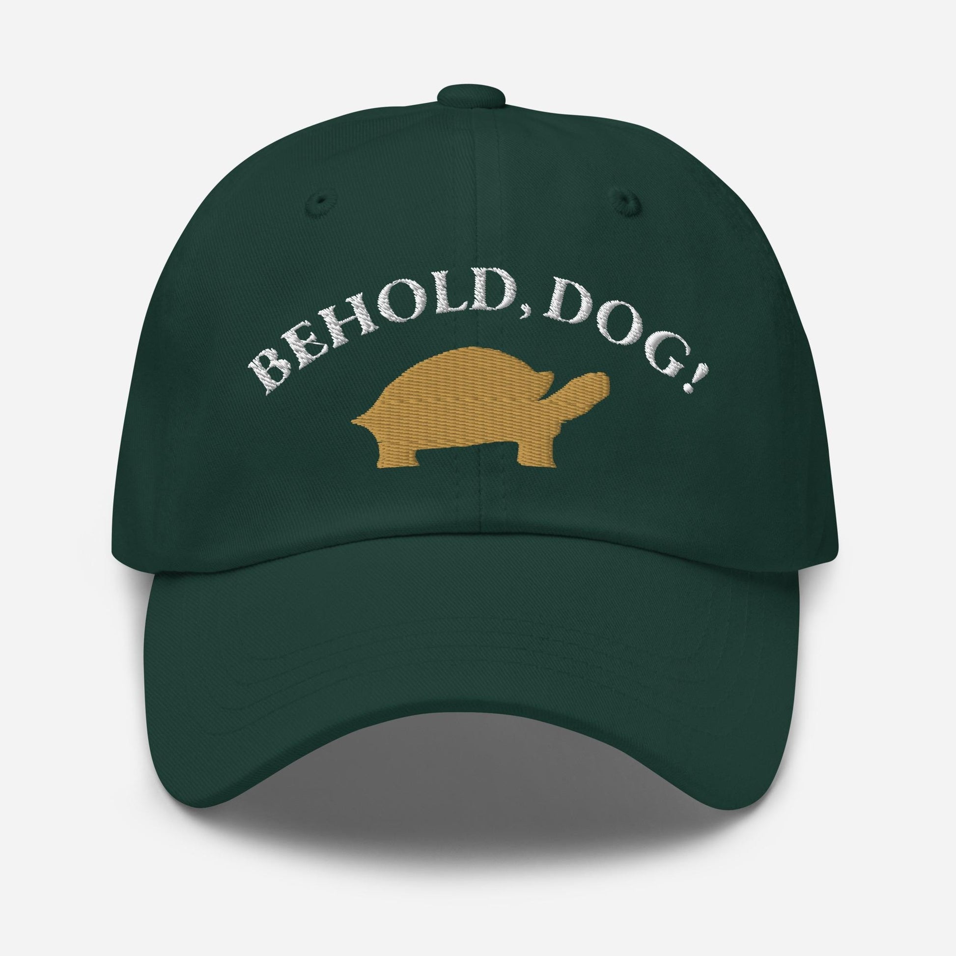 Behold Dog  Turtle Minimalist Dad Hat - Elden Ring Inspired Baseball Cap