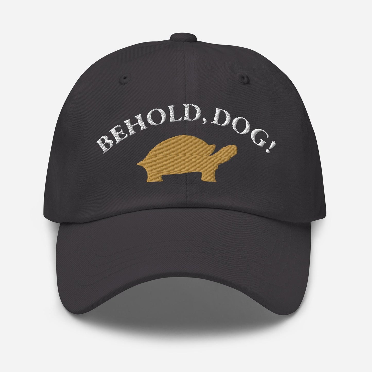 Behold Dog  Turtle Minimalist Dad Hat - Elden Ring Inspired Baseball Cap