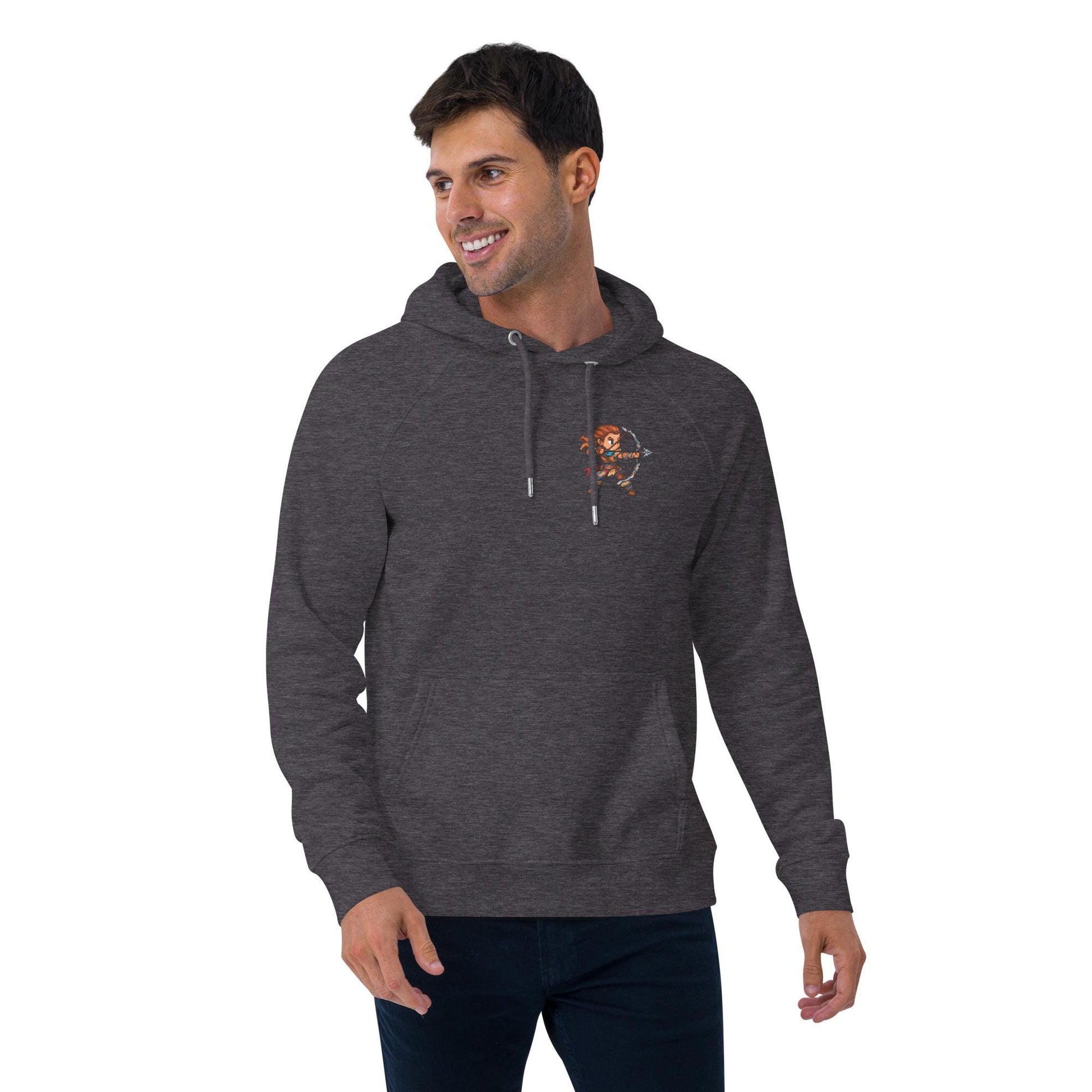 Aloy Pixel Art Hoodie | Horizon Zero Dawn & Forbidden West Fan Art | Video Game Hoodie
