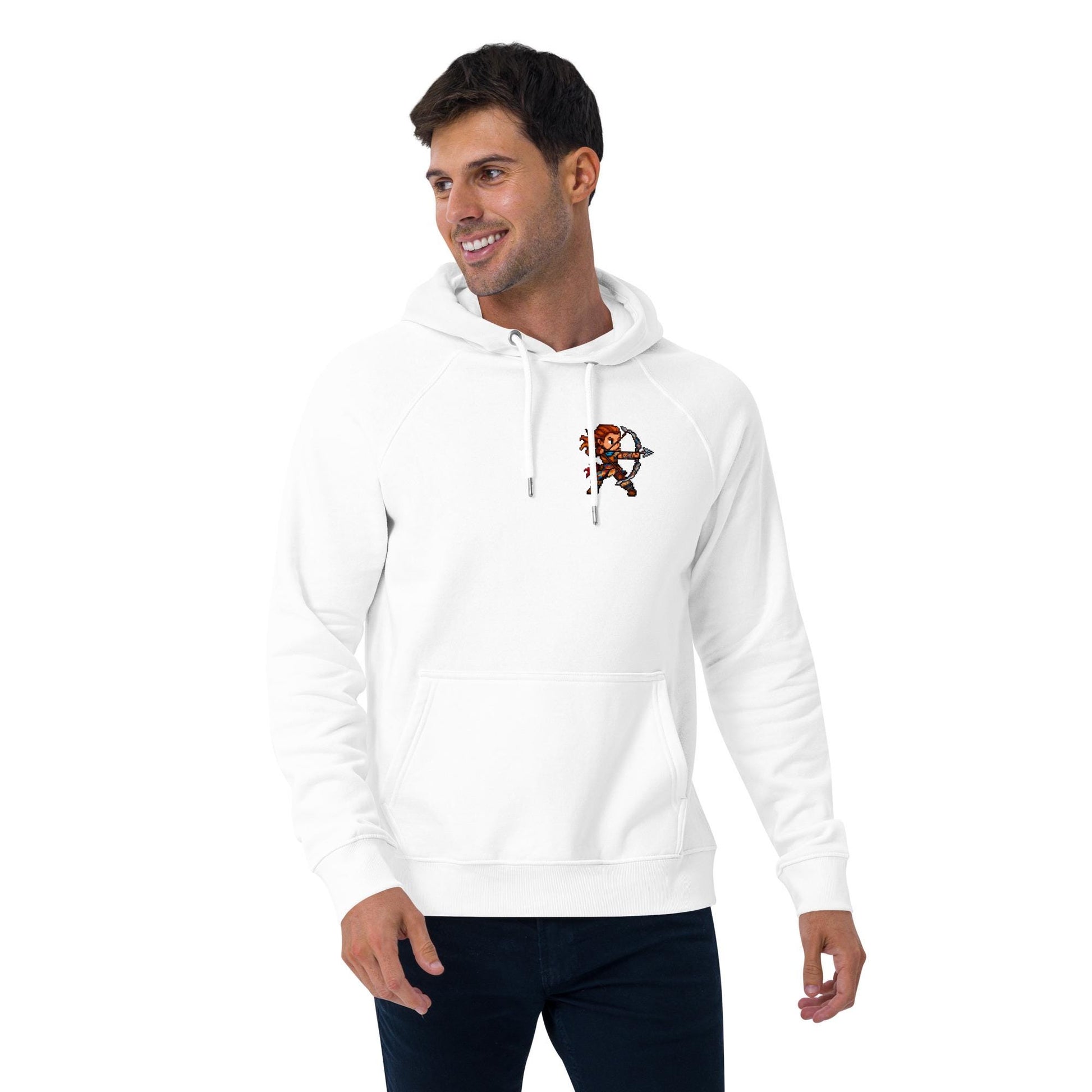 Aloy Pixel Art Hoodie | Horizon Zero Dawn & Forbidden West Fan Art | Video Game Hoodie