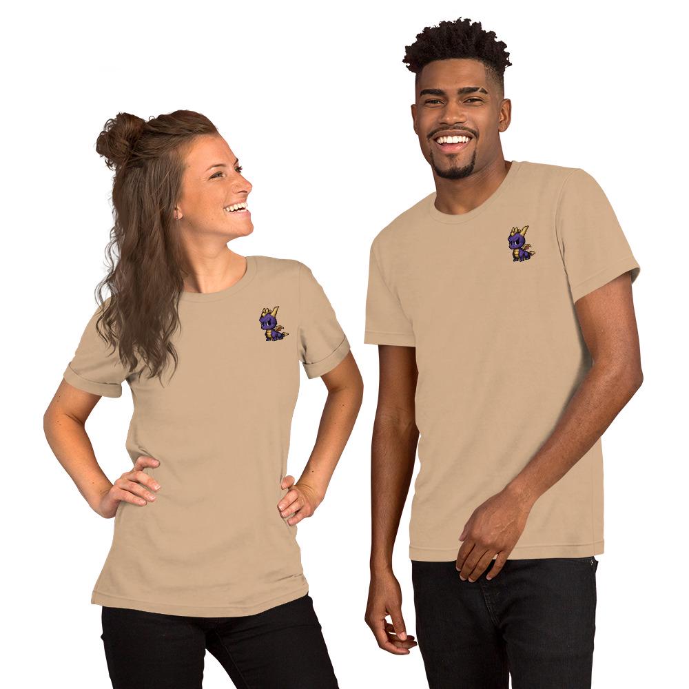 Spyro Pixel T-Shirt | Fan Art of Famous Purple Dragon Tee | Retro Gamer Gift