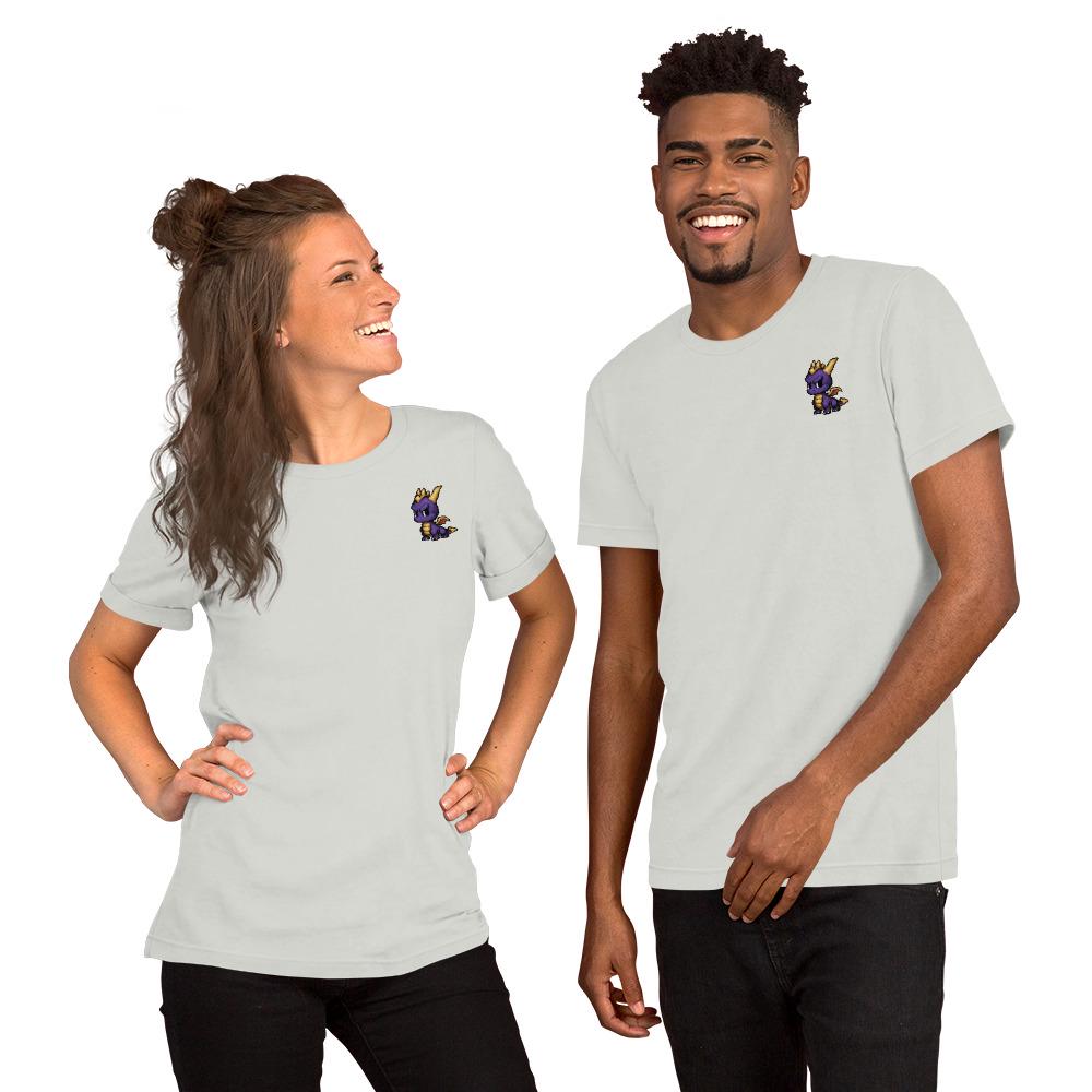 Spyro Pixel T-Shirt | Fan Art of Famous Purple Dragon Tee | Retro Gamer Gift