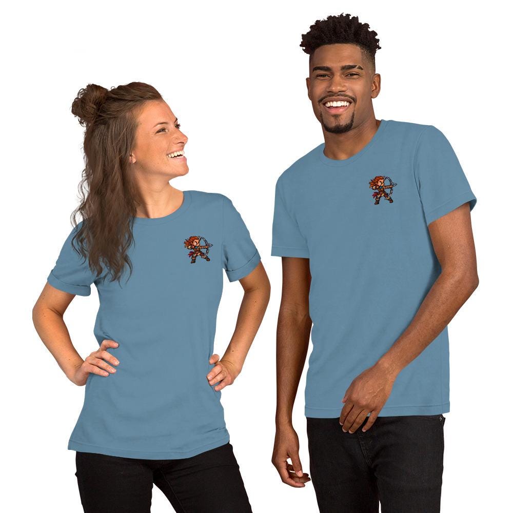 Pixel Red-Headed Archer T-Shirt