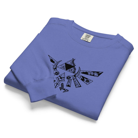 Unisex garment-dyed sweatshirt