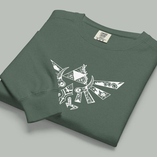 Mandala Triangle Power Crewneck Sweater