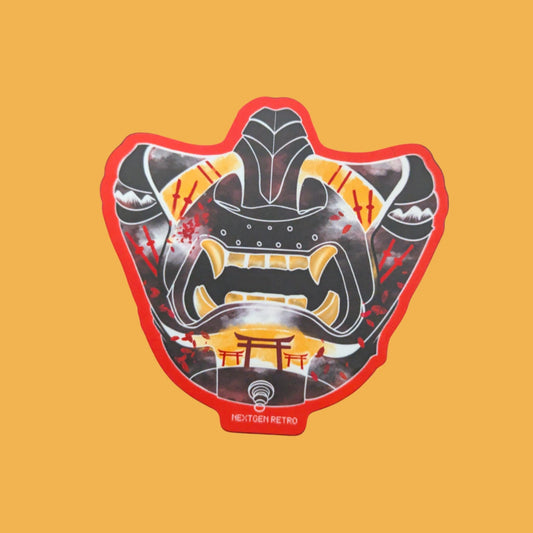 Samurai Ghost Mask Sticker
