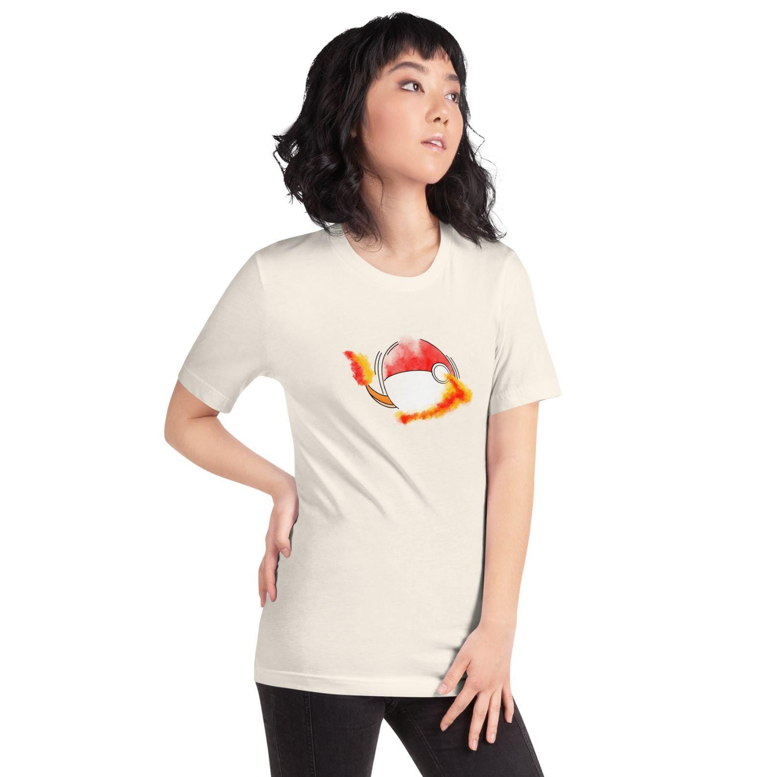 Pokeball x Charmander T-Shirt | Pokemon Shirt Pokeball Combo Fan Design | Video Game Shirt