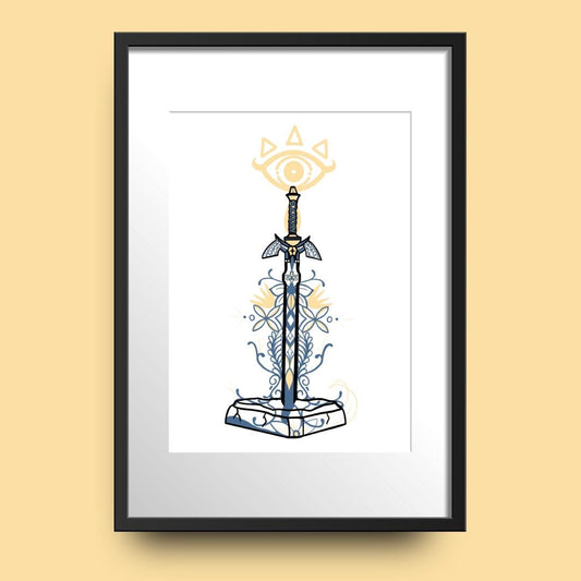 Legendary Hero Sword Art - 12x18"