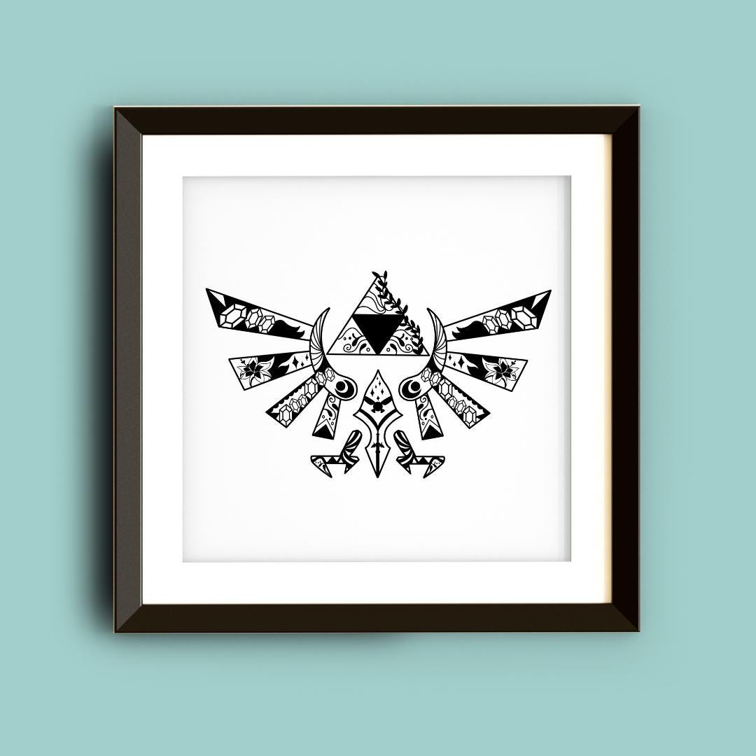Triangle Power Symbol Art - 12x12"
