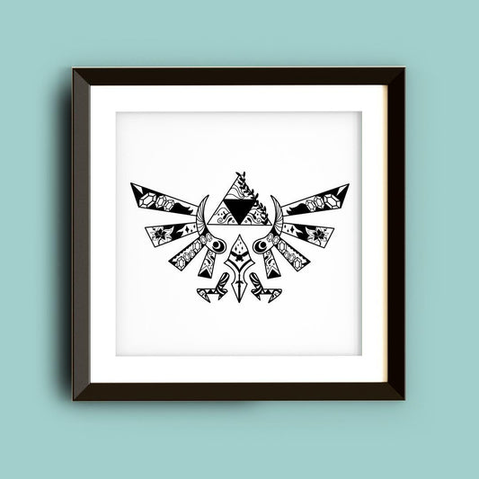 Triangle Power Symbol Art - 12x12"