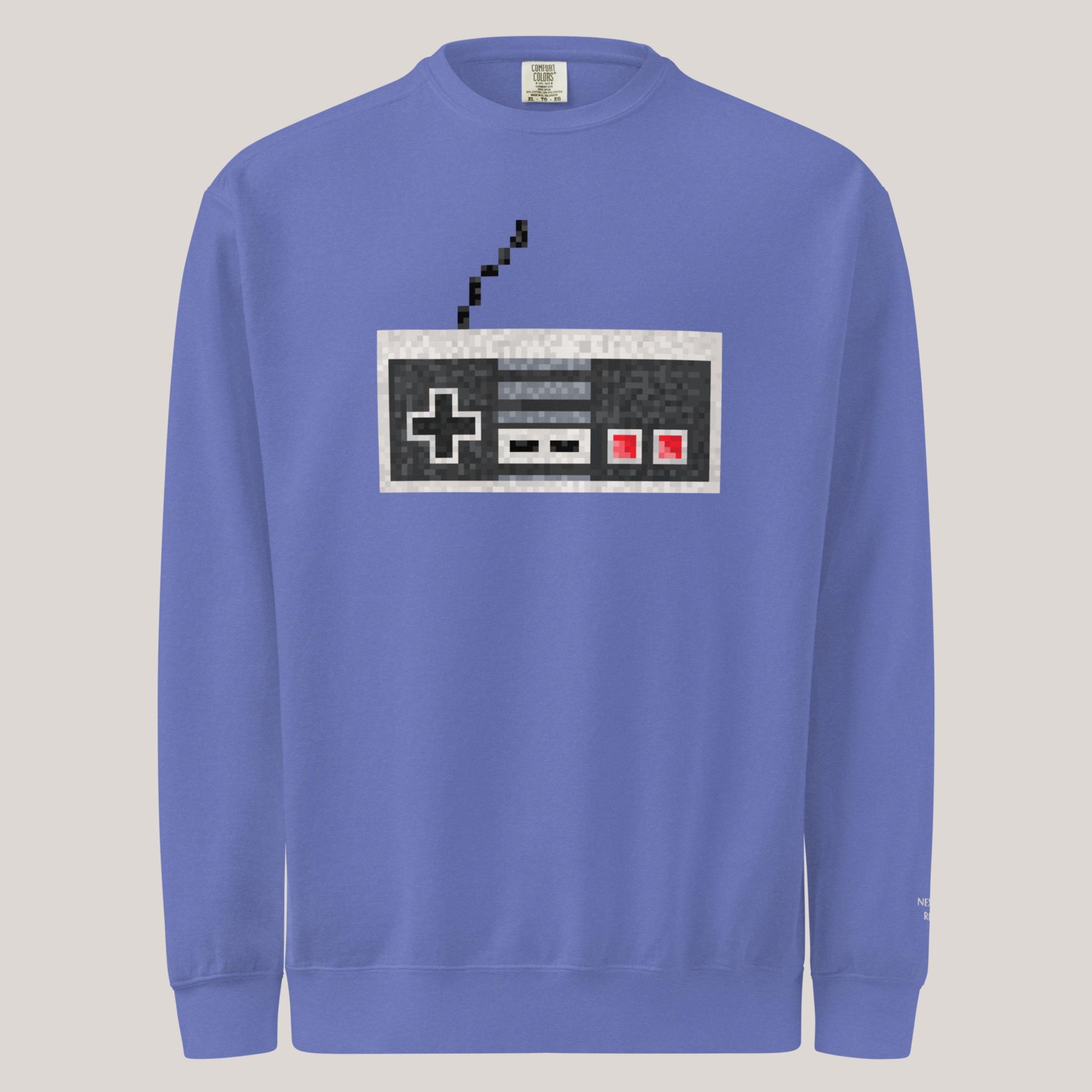 Pixel NES Controller Sweater | Classic Nintendo Fan Art Crewneck | Retro Gamer Gift for Him Her
