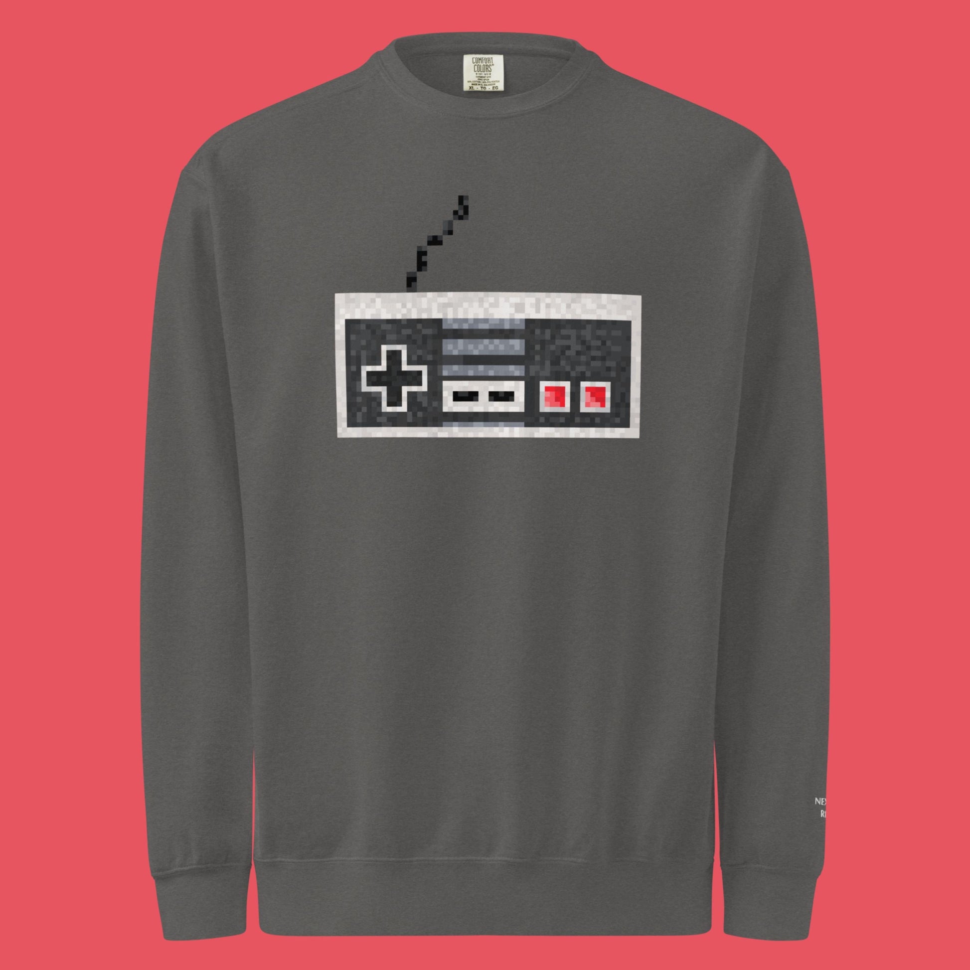 Pixel NES Controller Sweater | Classic Nintendo Fan Art Crewneck | Retro Gamer Gift for Him Her