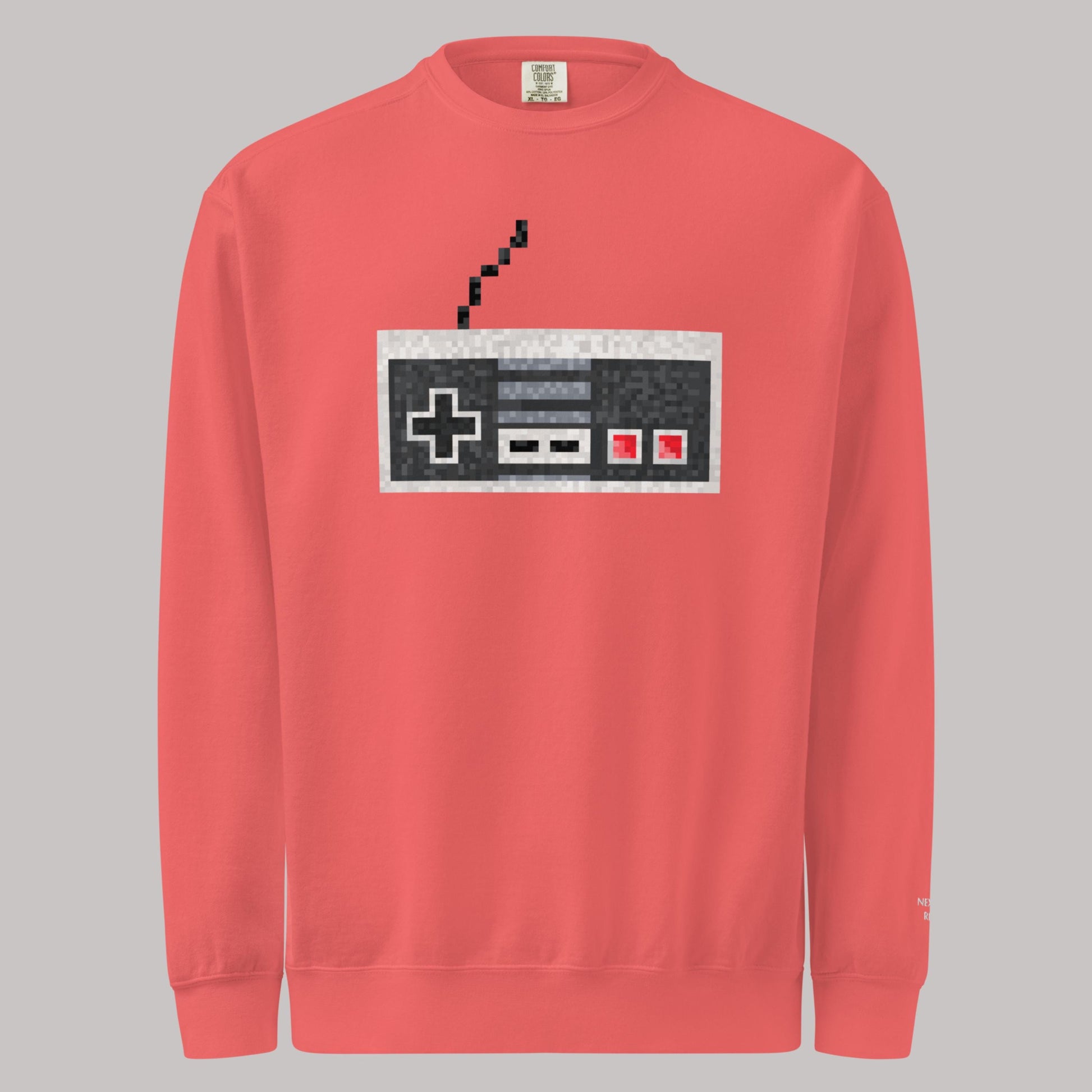 Pixel NES Controller Sweater | Classic Nintendo Fan Art Crewneck | Retro Gamer Gift for Him Her