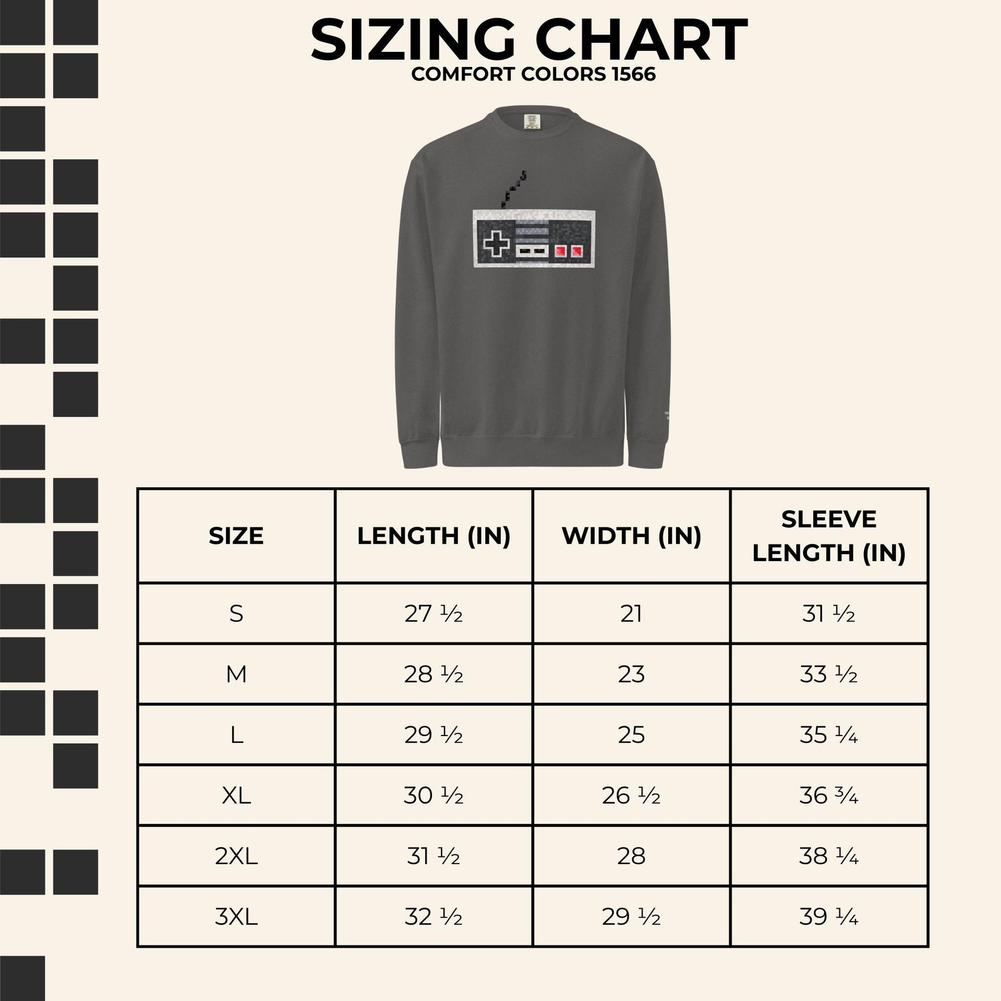 Pixel SNES Controller Crewneck Sweater