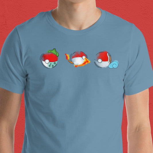 Pocket Monster Starter Capsule T-Shirt