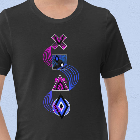 Gaming Symbol Wave T-Shirt | Pink