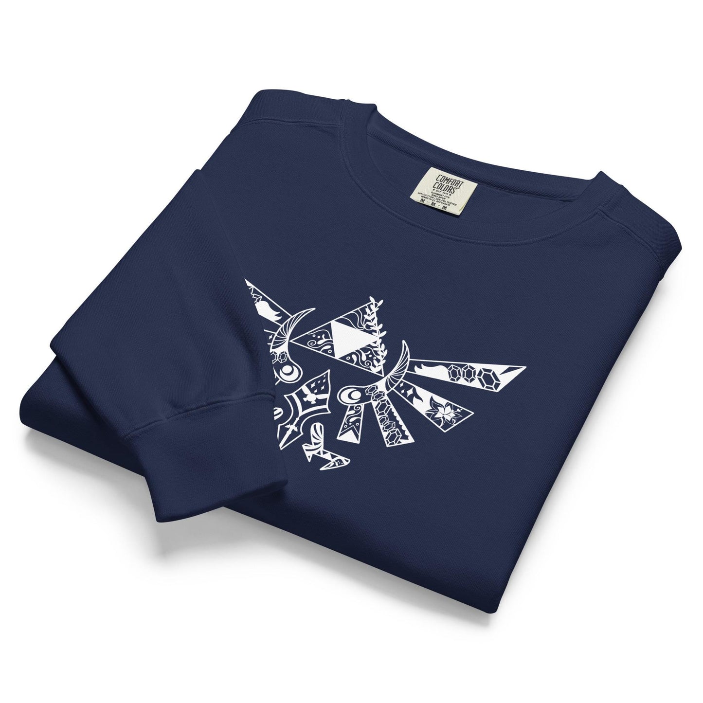 Unisex garment-dyed sweatshirt