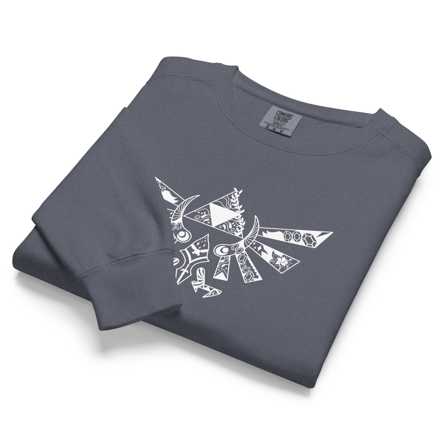 Unisex garment-dyed sweatshirt