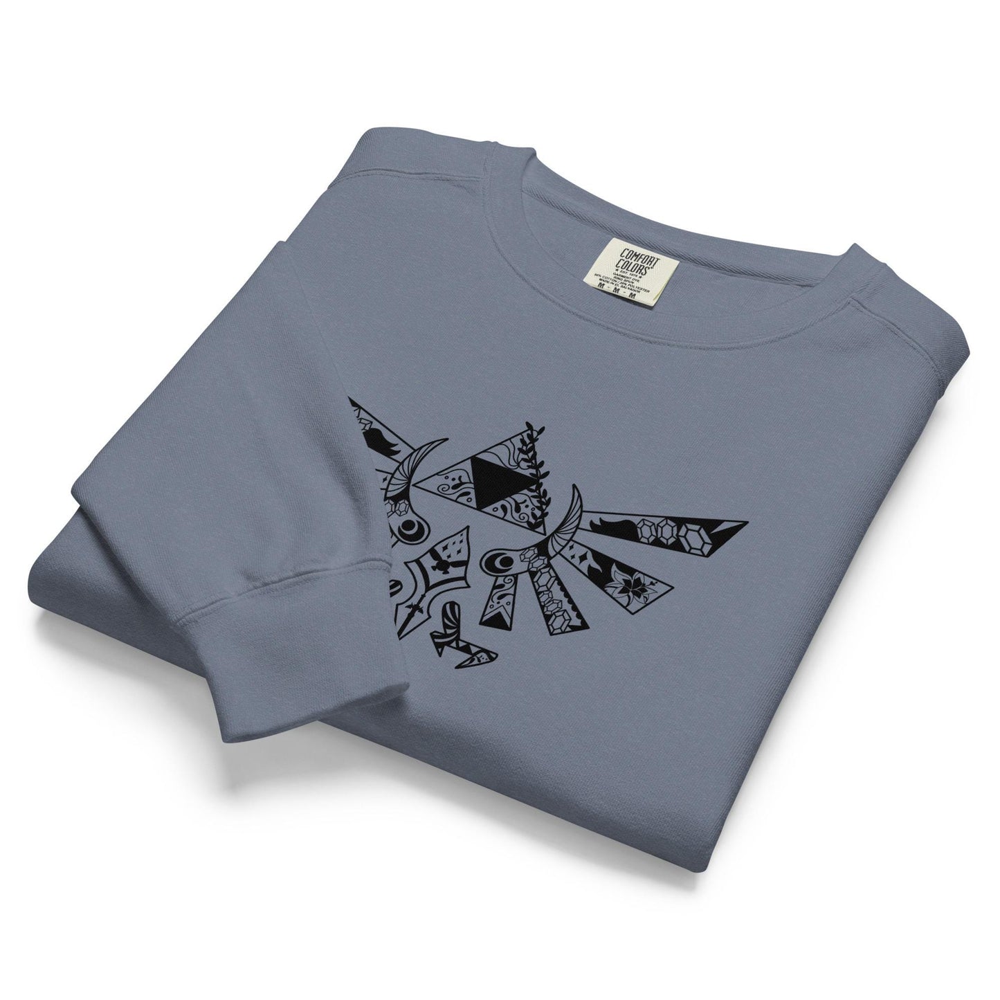 Unisex garment-dyed sweatshirt