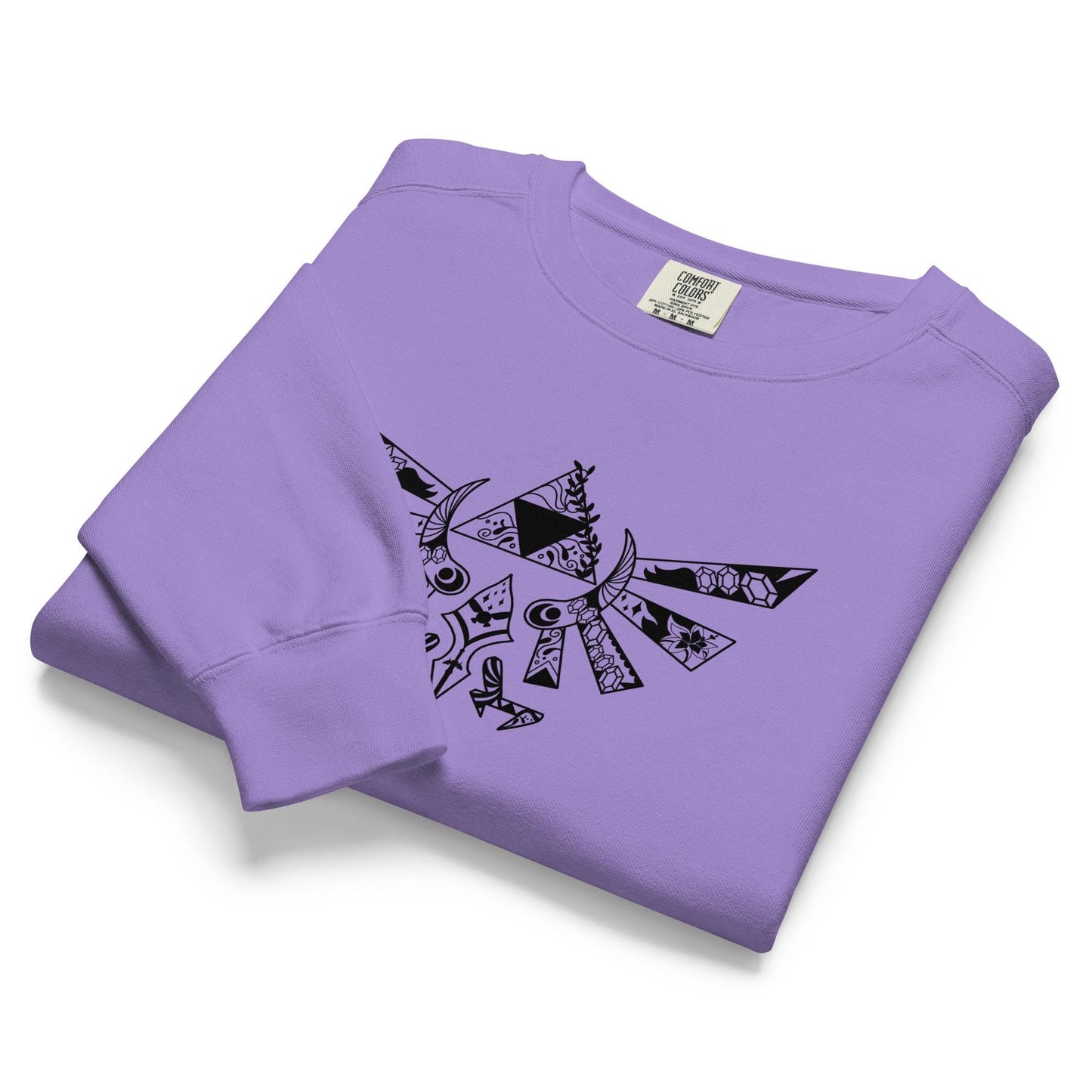 Unisex garment-dyed sweatshirt