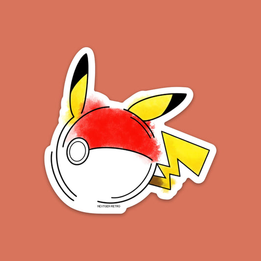 Electric Mouse Capsule Sticker