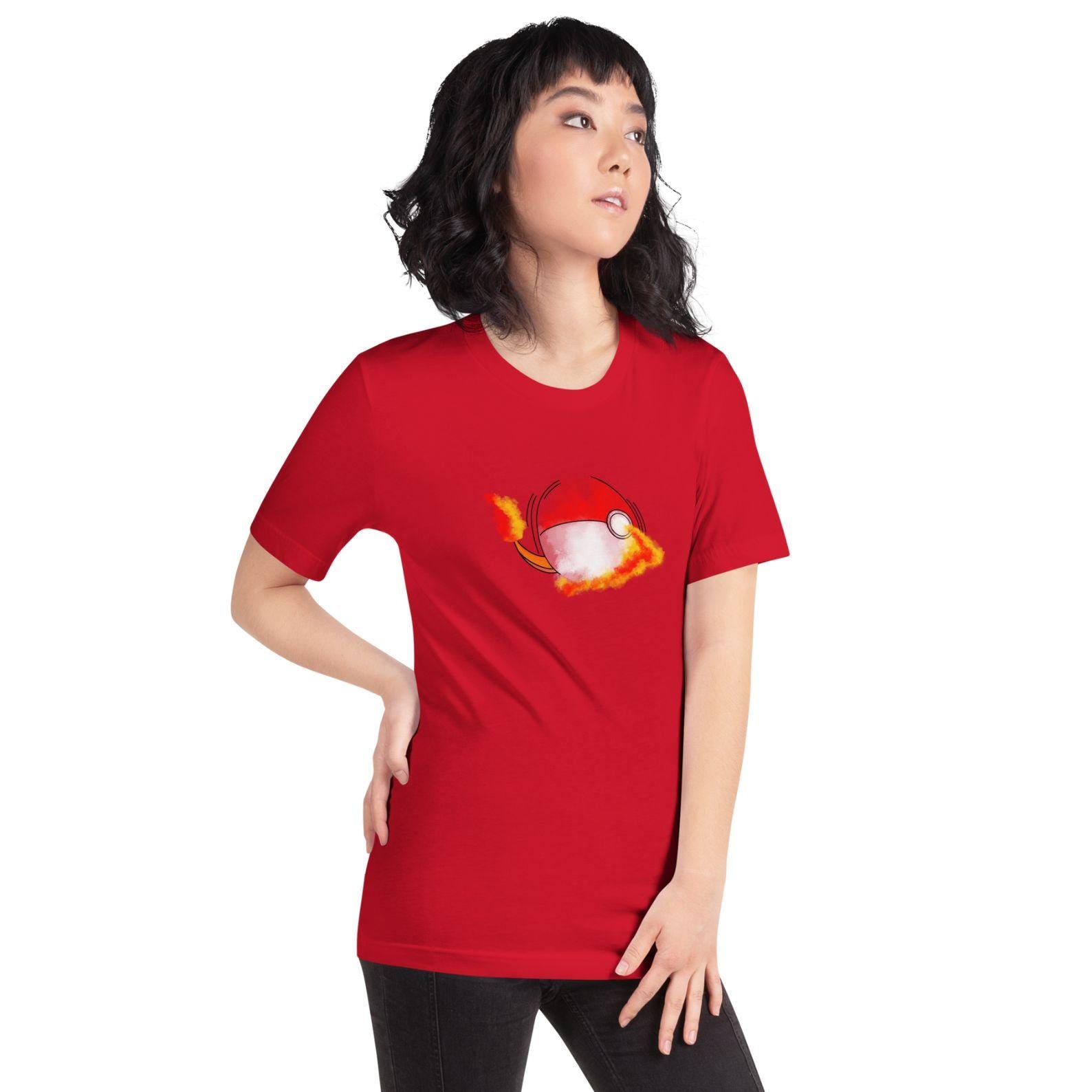 Pokeball x Charmander T-Shirt | Pokemon Shirt Pokeball Combo Fan Design | Video Game Shirt