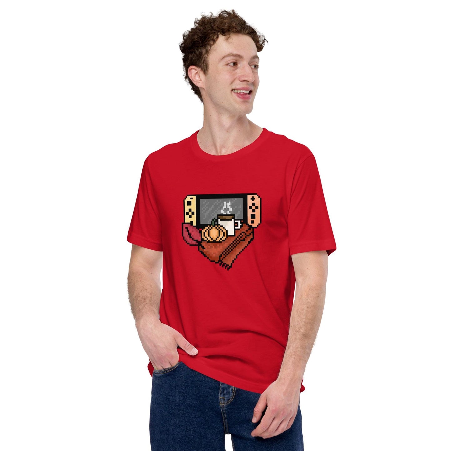 Pixel Fall T-Shirt | Unisex Cozy Switch Tee
