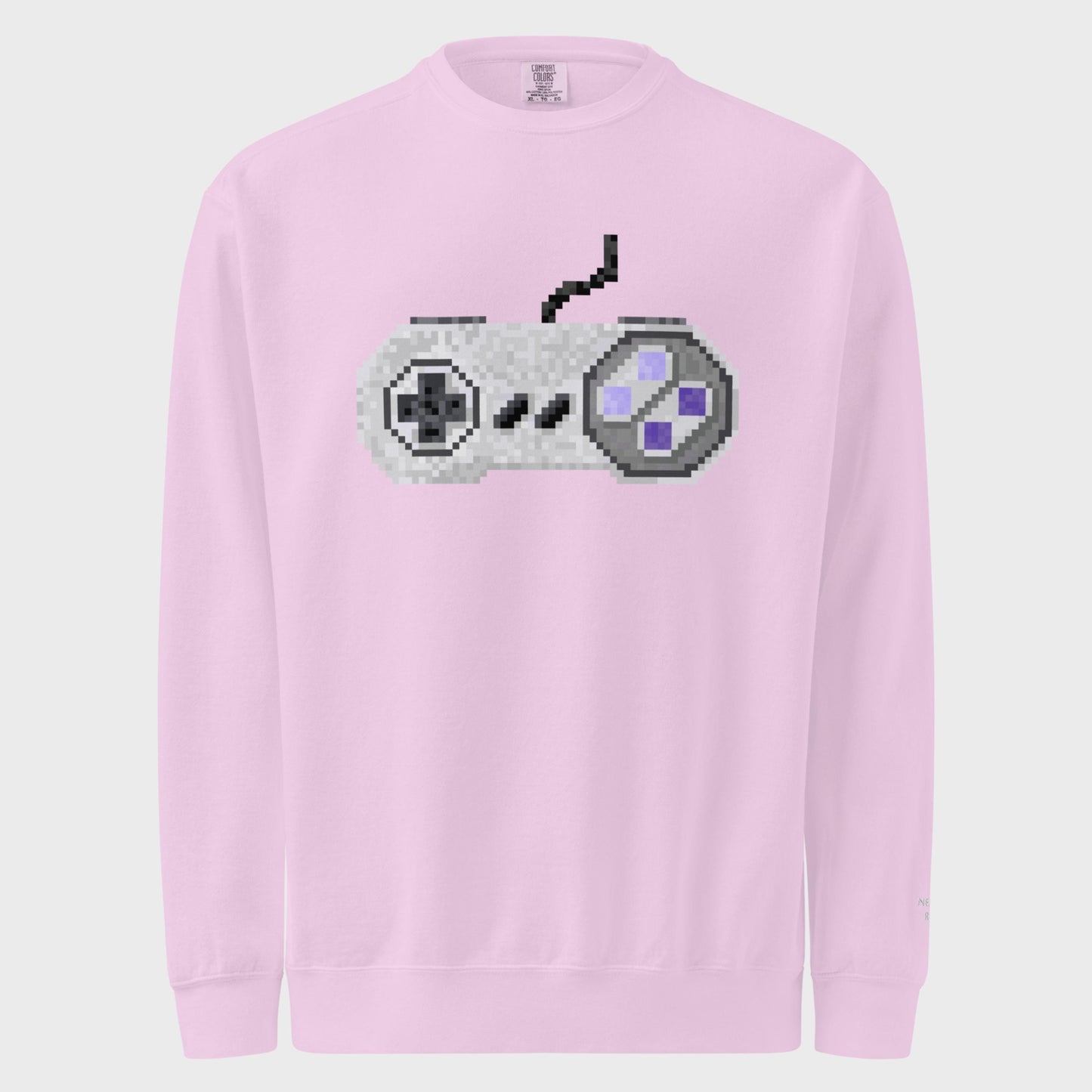 Pixel SNES Controller Sweatshirt | Super Nintendo Crewneck Fan Art | Comfortable Retro Gamer Gift for Him Her