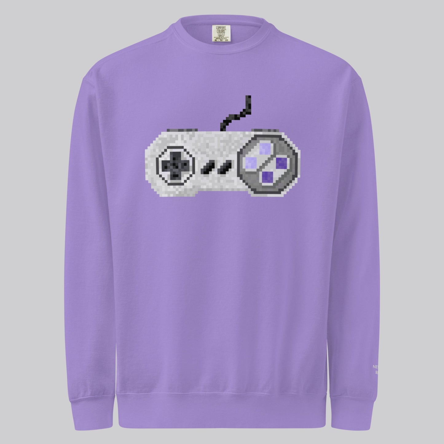 Pixel SNES Controller Sweatshirt | Super Nintendo Crewneck Fan Art | Comfortable Retro Gamer Gift for Him Her