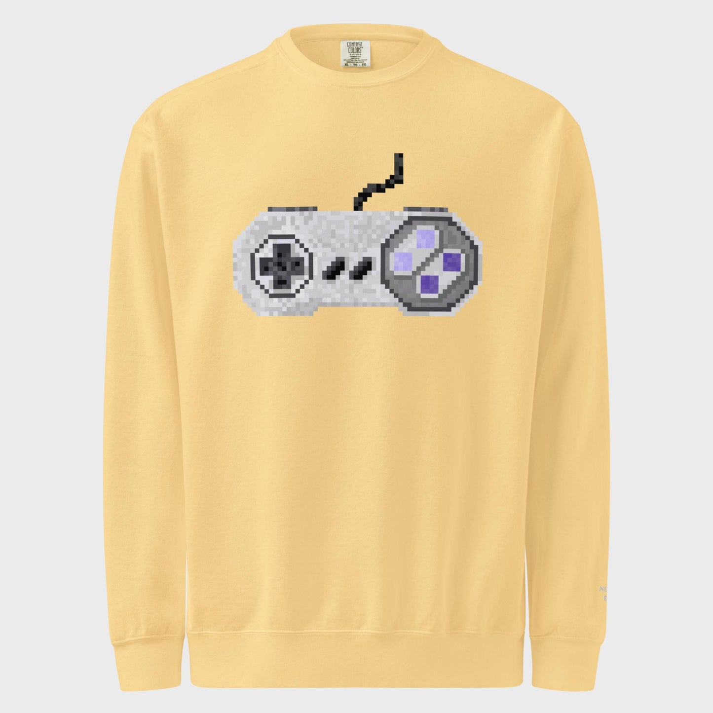 Pixel SNES Controller Sweatshirt | Super Nintendo Crewneck Fan Art | Comfortable Retro Gamer Gift for Him Her