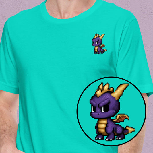 Pixel Purple Dragon T-Shirt