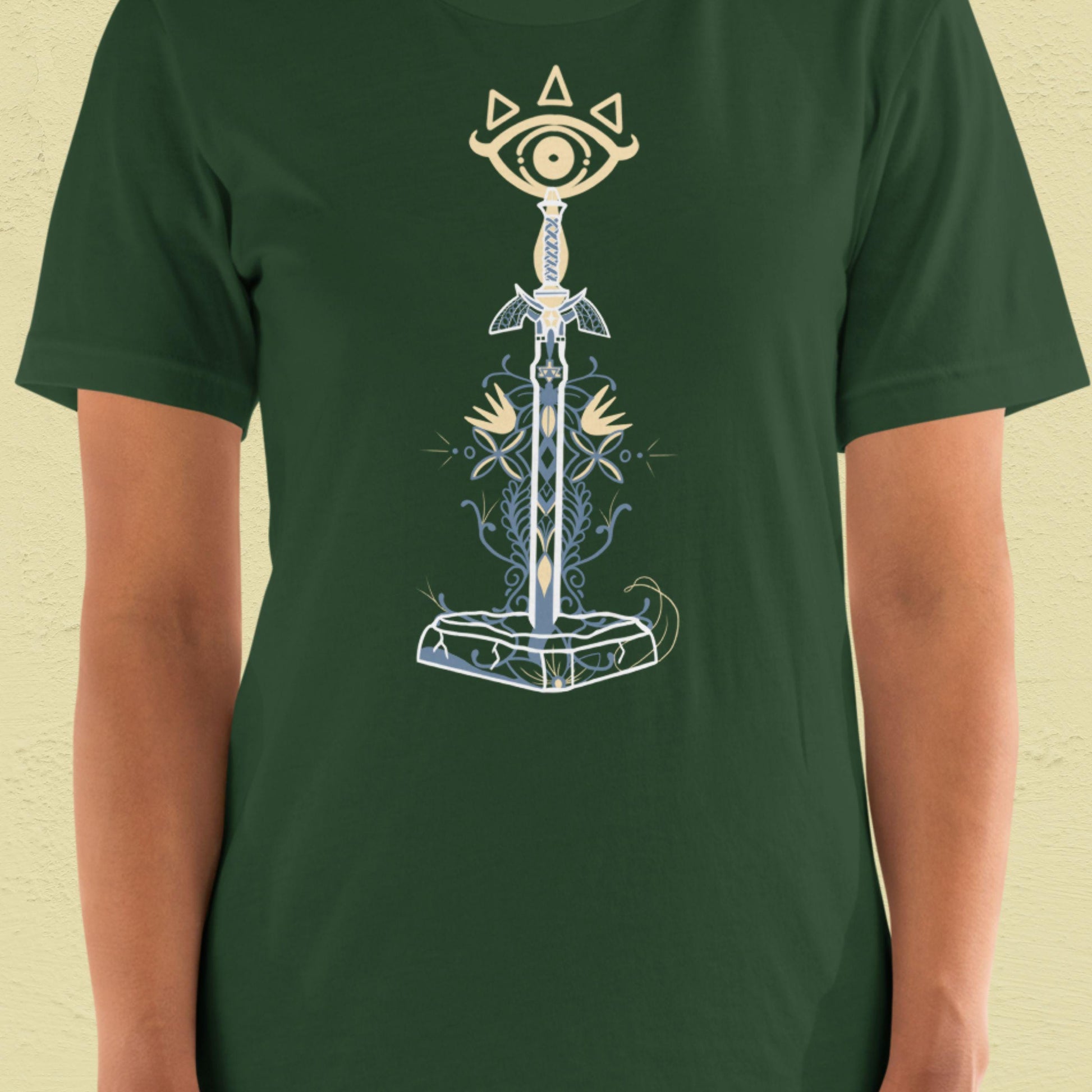 Ancient Temple Pedestal T-Shirt | White