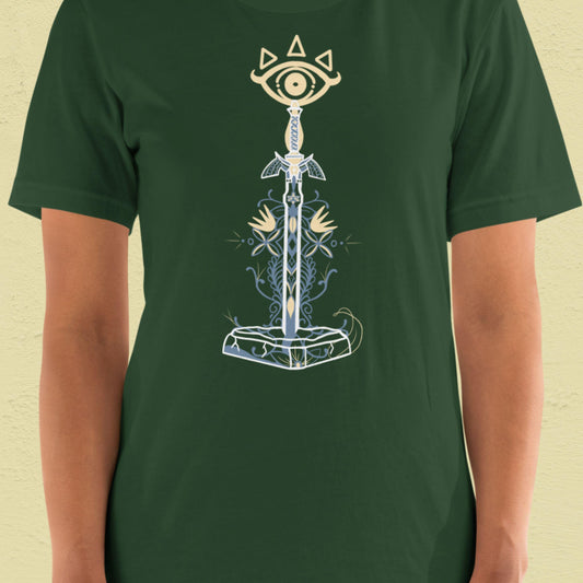 Ancient Temple Pedestal T-Shirt | White