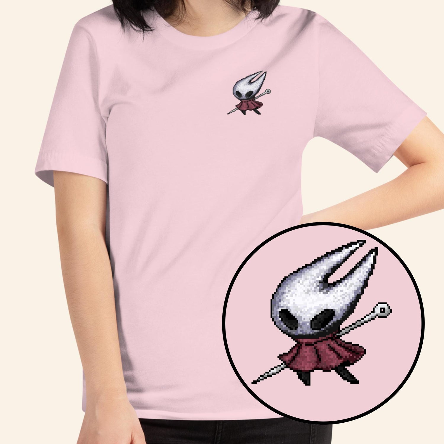 Pixel Hornet T-Shirt | Silksong Shirt | Unisex Hollow Knight Sequel Tee