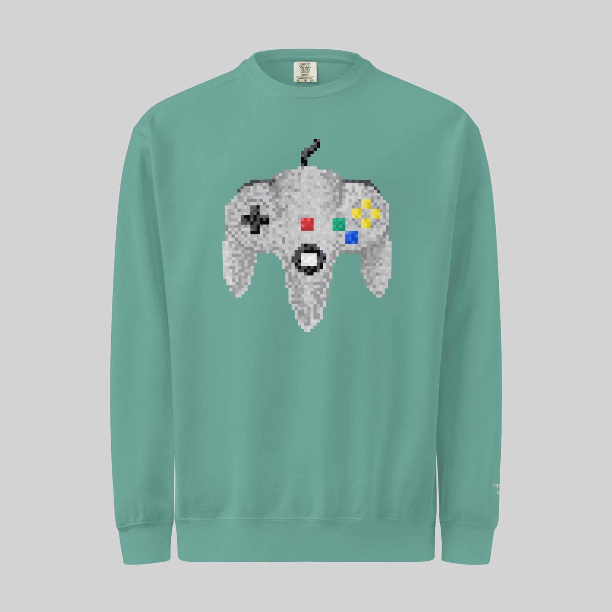 Pixel Nintendo 64 Sweater | Unisex Retro Crewneck | Video Game Gift