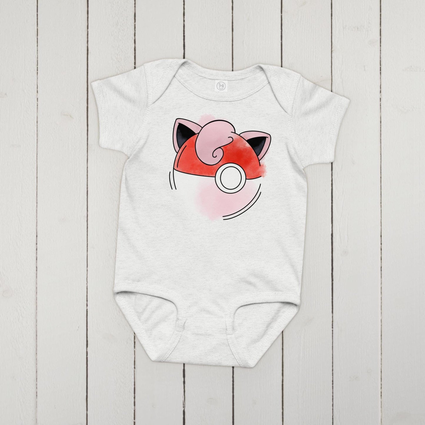 Jigglypuff Pokeball Baby jersey bodysuit
