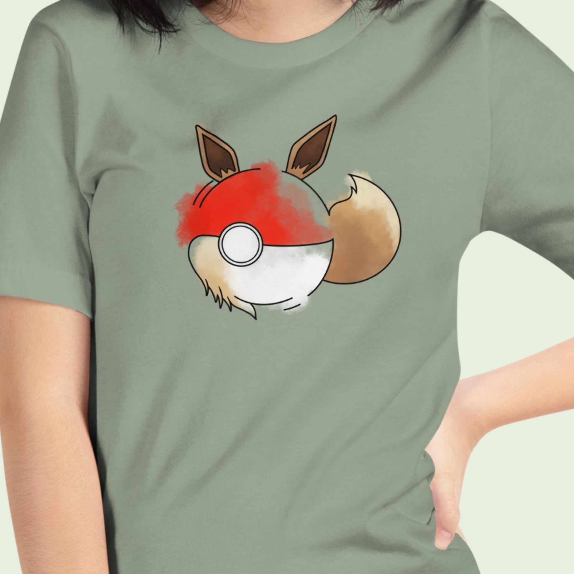 Pokeball x Eevee T-Shirt | Poke Fan Tee | Unisex Pocket Monster Shirt