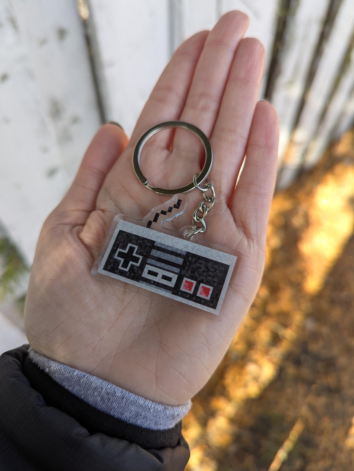 Retro Controller Keychain | Nintendo NES, SNES, N64 8-Bit 16-Bit Keyring