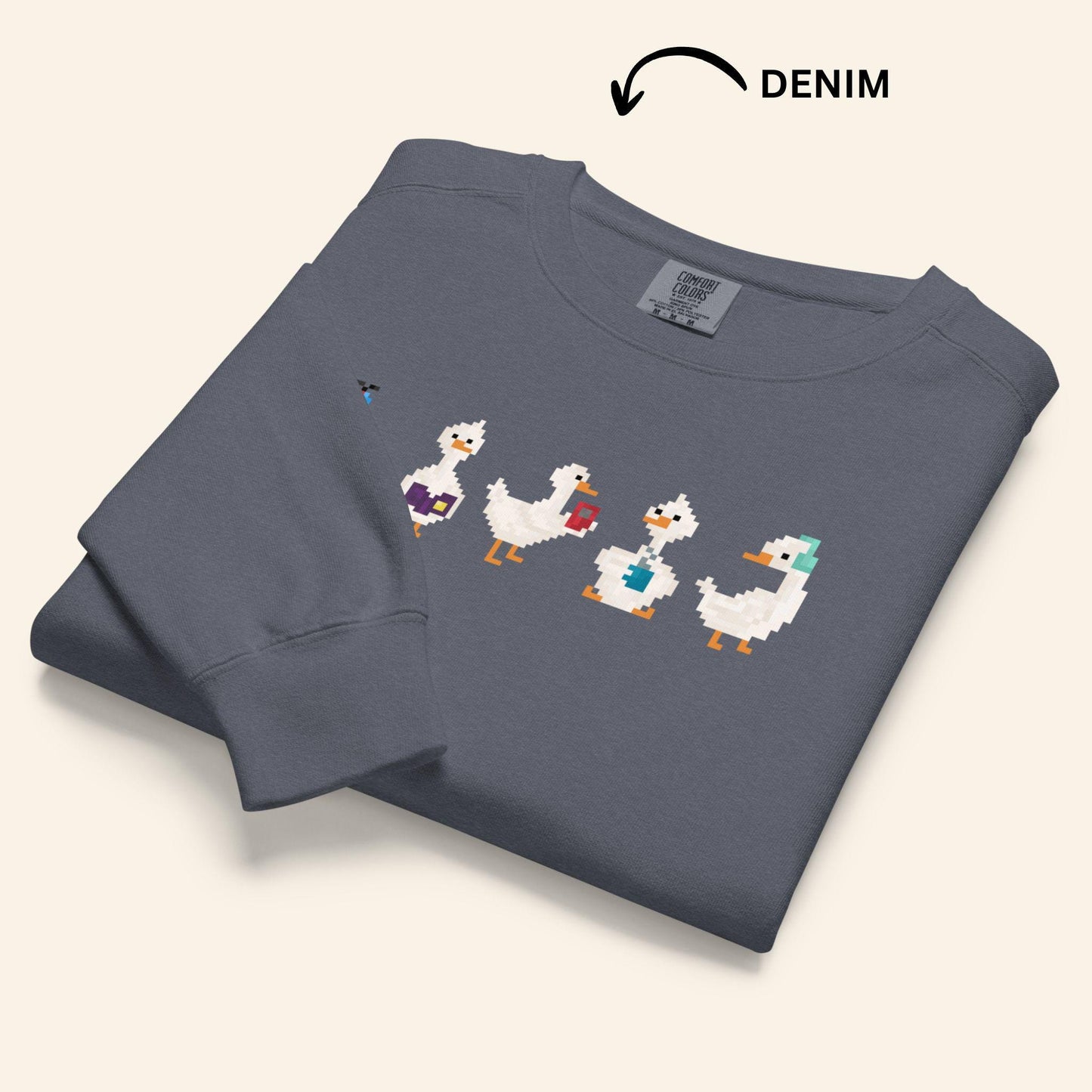 Pixel Goose Crewneck Sweater - City Life