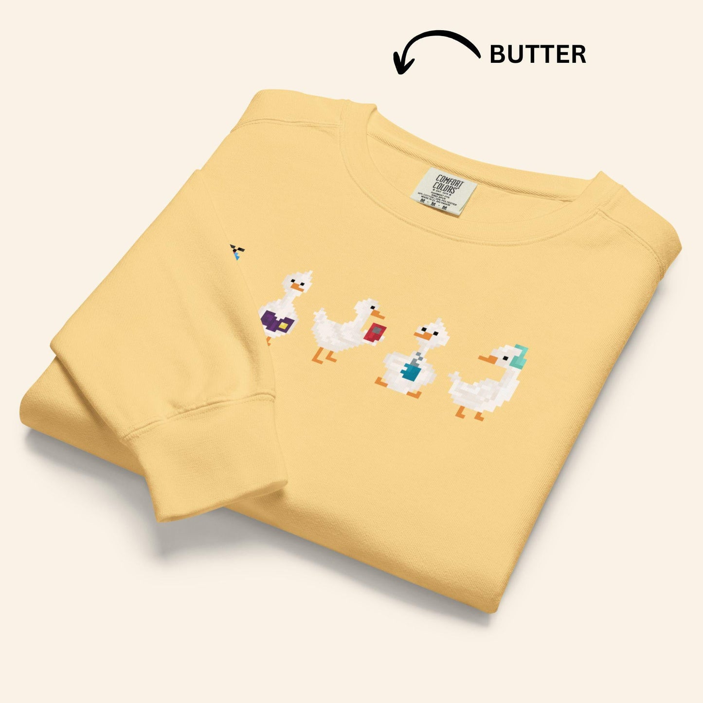 Pixel Goose Crewneck Sweater - City Life