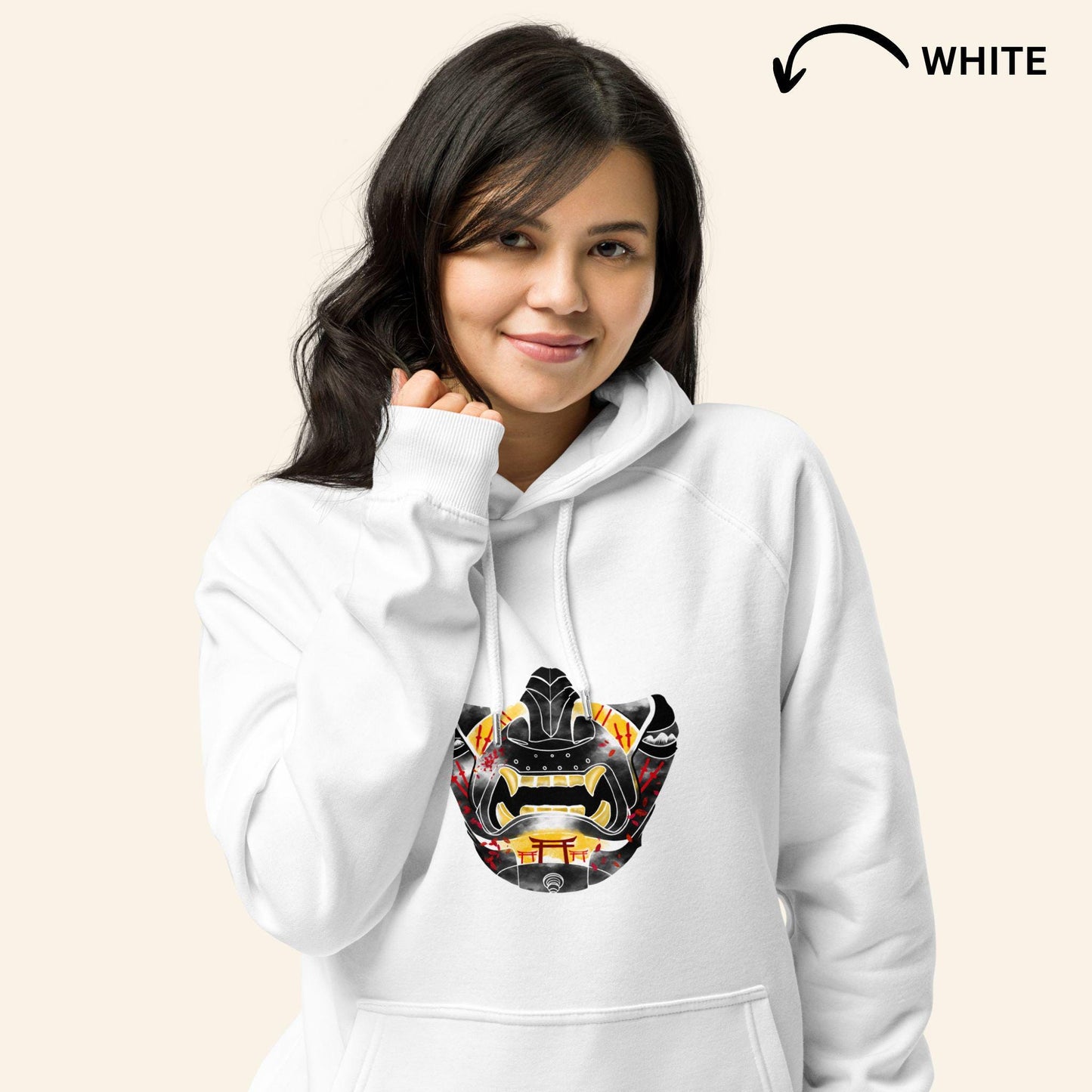Ghost of Tsushima Hoodie | Samurai Mask Organic Pullover Sweater